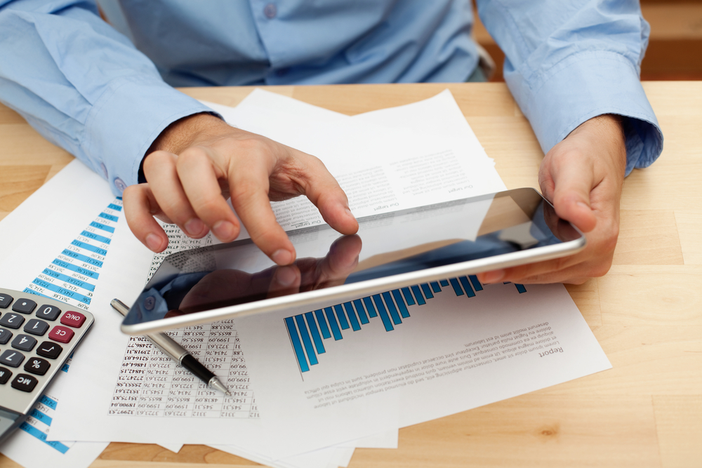 Businessman,Working,With,Digital,Tablet.