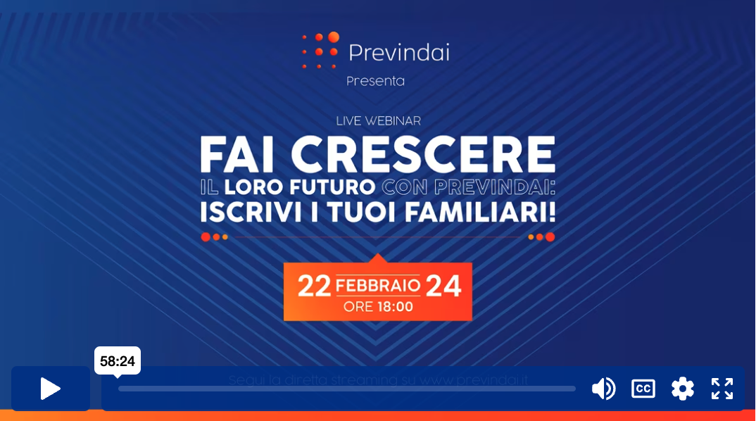 Fai crescere il loro futuro con Previndai: iscrivi i tuoi familiari