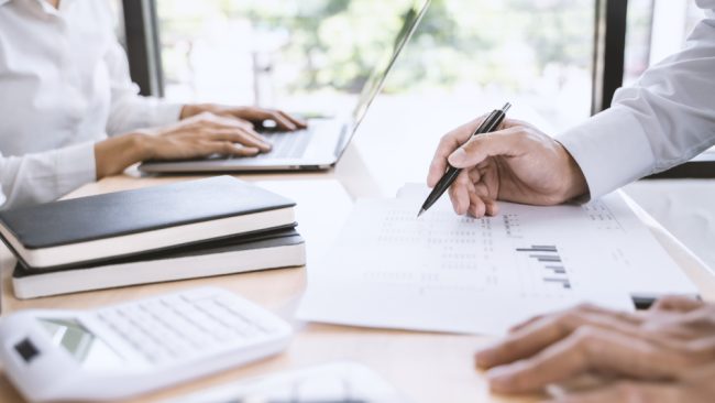 Business,Colleagues,Analysis,Data,Document,With,Accountant