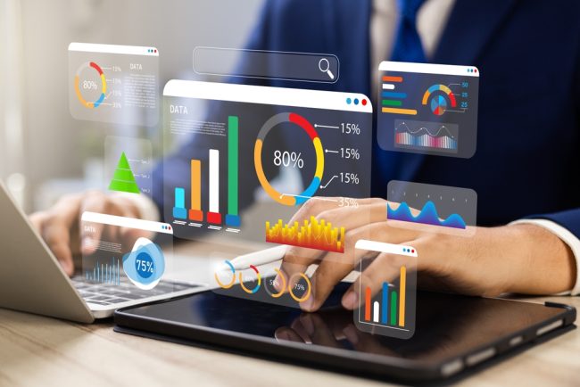 Analyst,Utilizing,Technology,And,Dashboard,With,Charts,Data,Science,And