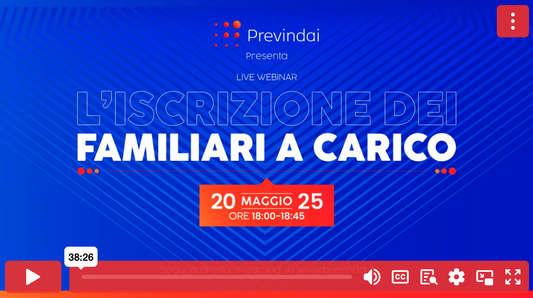L'iscrizione dei familiari a carico