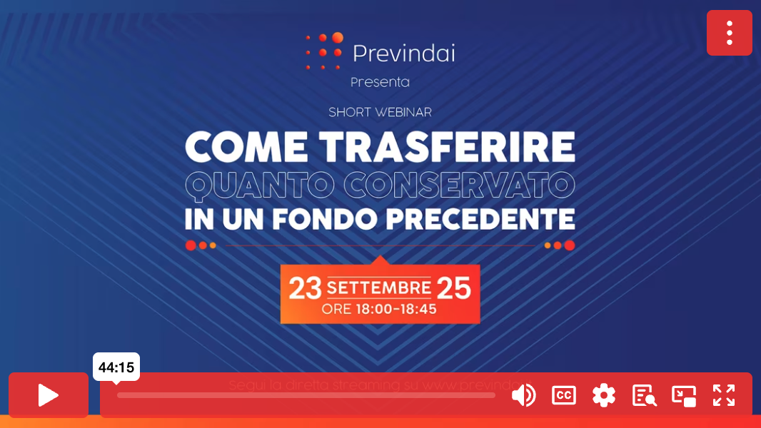 Come trasferire quanto conservato in un fondo precedente